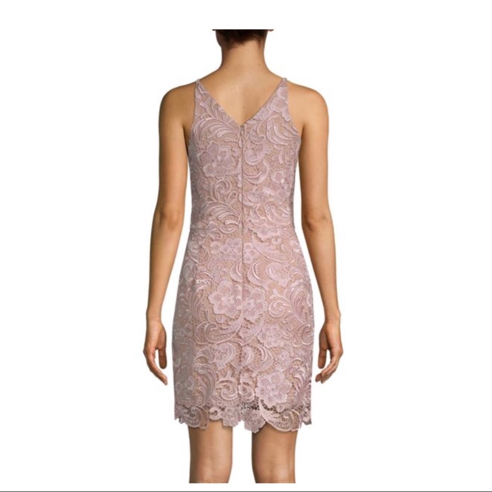 DRESS THE POPULATION LACE SHEATH DRESS - Picture 4 of 5